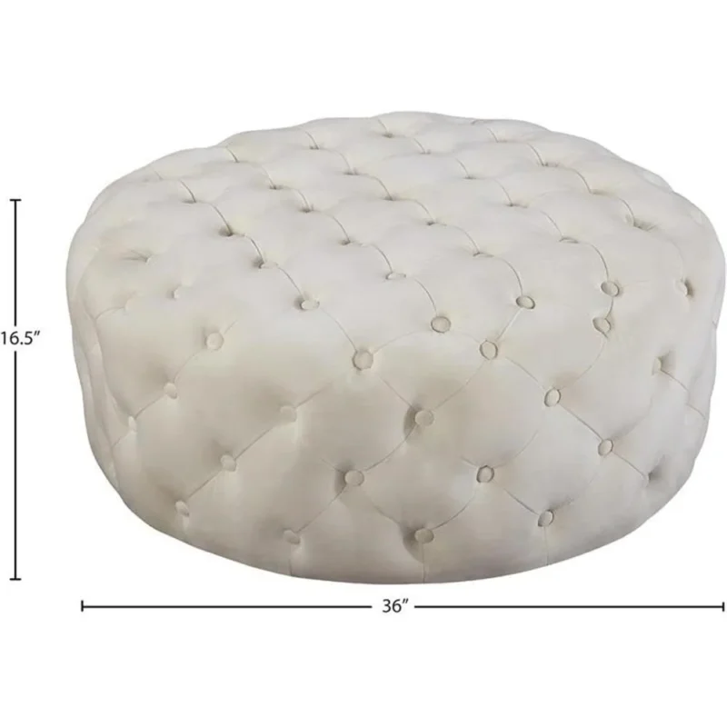 Modern Velvet Ottoman Storage Bench with Deep Tufting for Bedroom and Living Room - Image 5