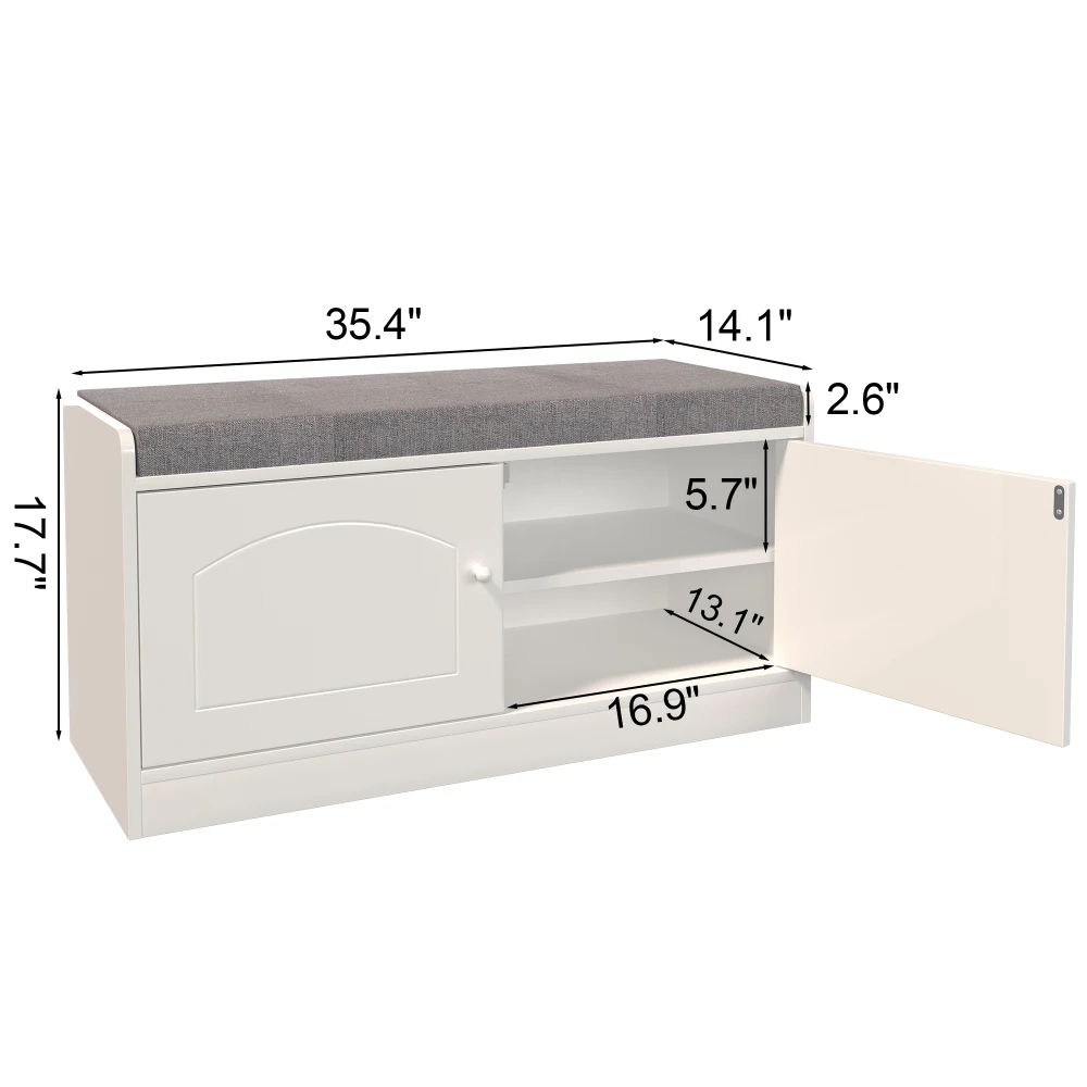 Mudroom Bench with Cabinets
