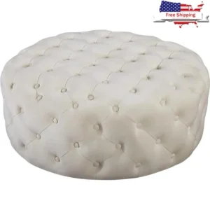 Modern Velvet Ottoman Storage Bench with Deep Tufting for Bedroom and Living Room