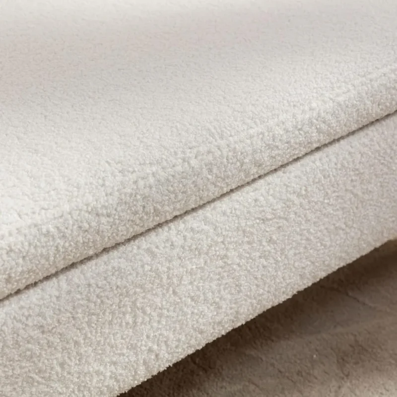 Modern Sherpa Upholstered Storage Bench with Hidden Compartment for Entryway and Living Room - Image 3