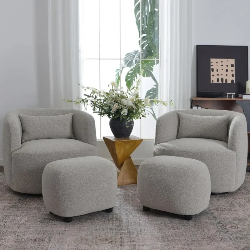 Modern Upholstered Entryway Bench with Padded Seat for Bedroom and Living Room - Image 5