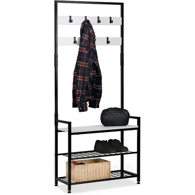 Coat Rack Shoe Bench