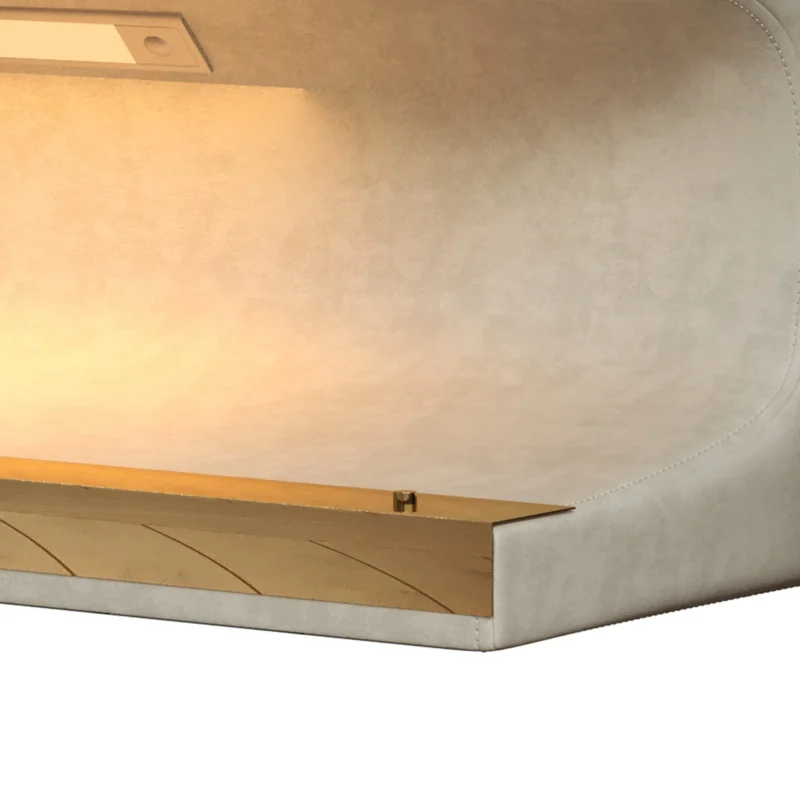 Modern Upholstered Entryway Bench with LED Sensor Light for Bedroom and Living Room - Image 2