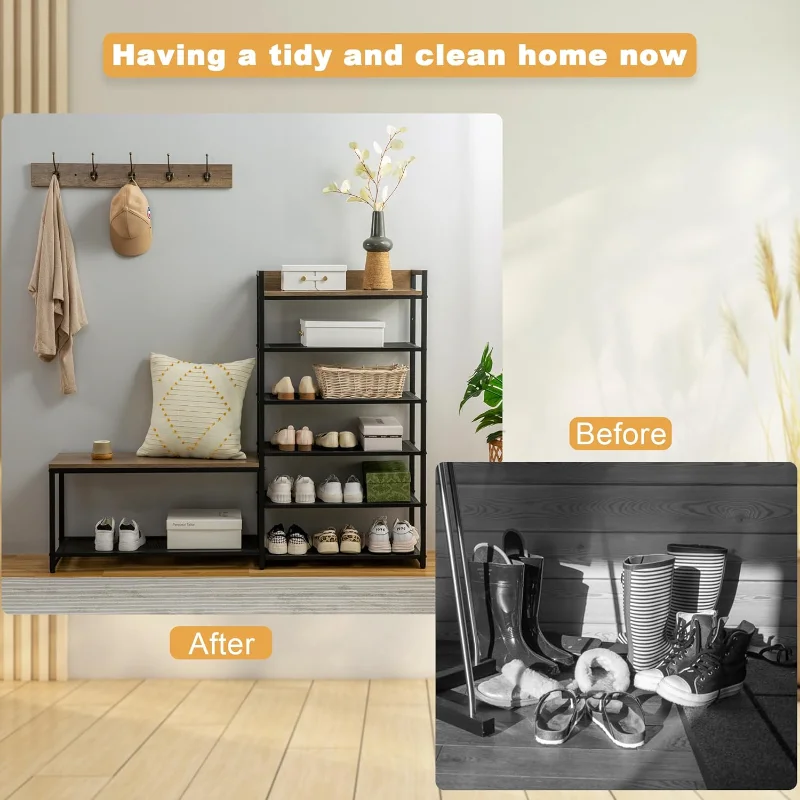 Rustic wooden storage bench with lift-top seat perfect for living room versatility