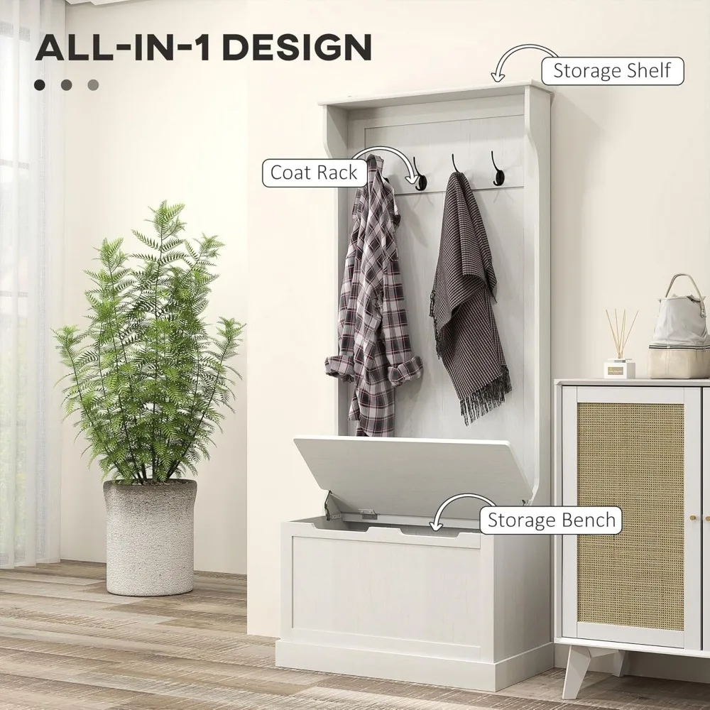 Rustic open shelf entry furniture with practical storage design for entryway organization