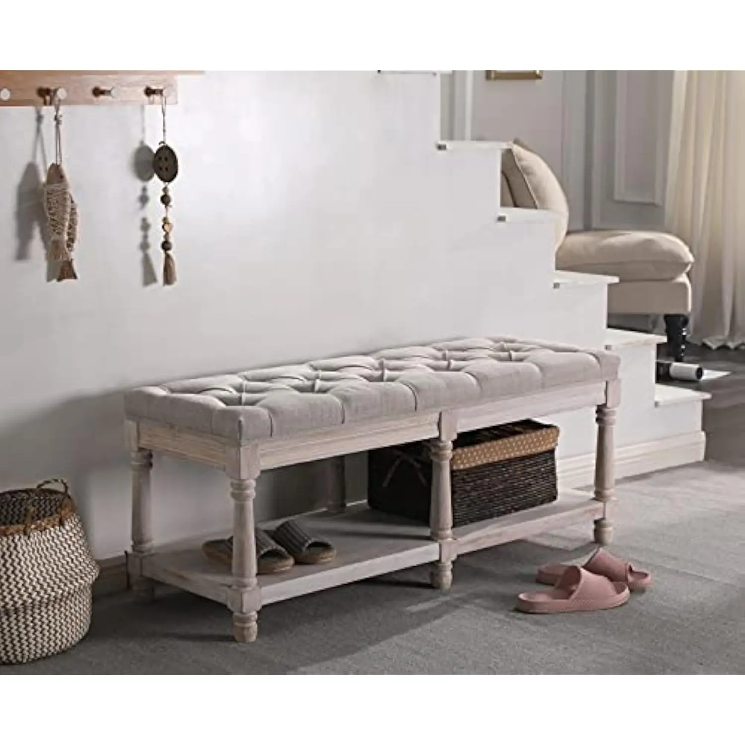 Corner Entryway Bench