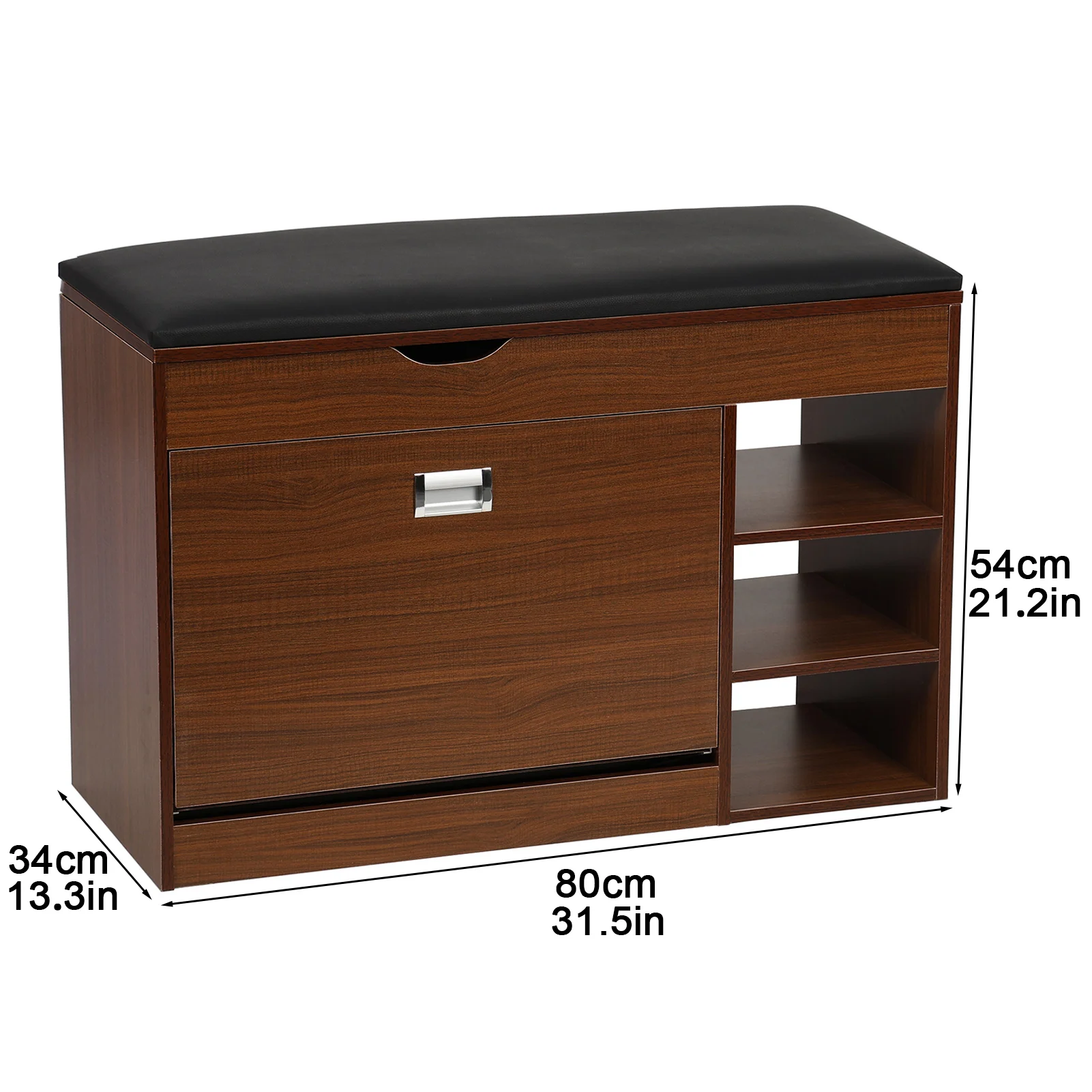 Minimal storage bench with clean wooden design for contemporary entryways