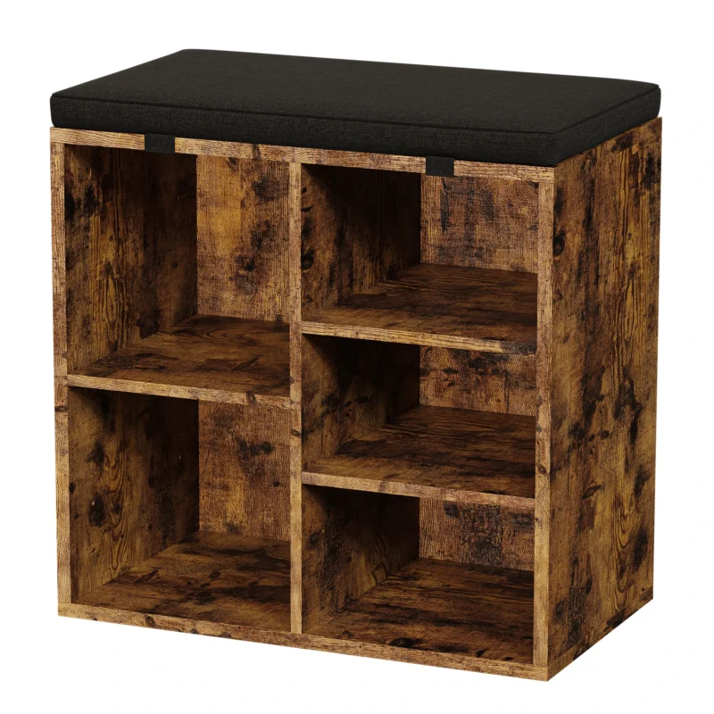 Modern Shoe Storage Bench with Cushion Seating for Entryway and Hallway - Image 7