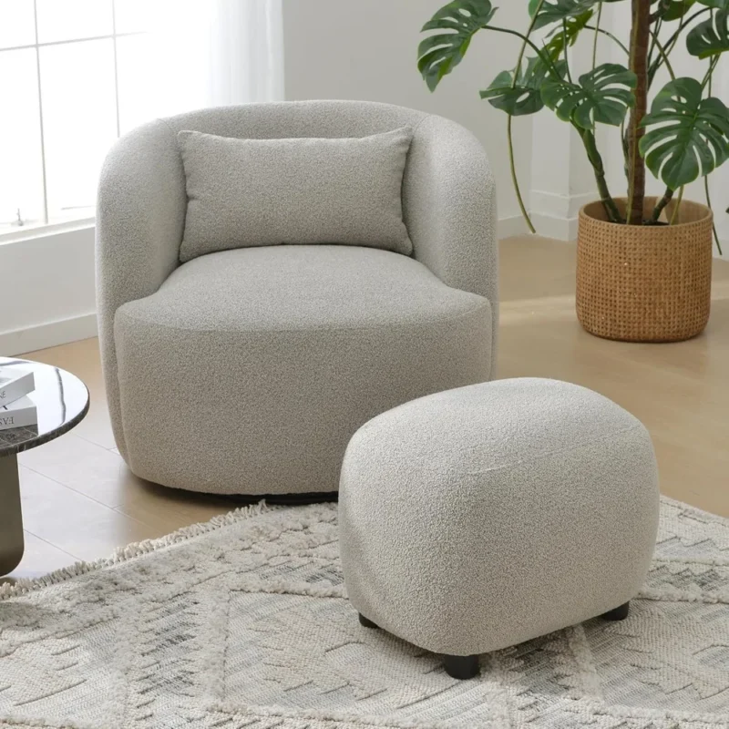 Modern Upholstered Entryway Bench with Padded Seat for Bedroom and Living Room